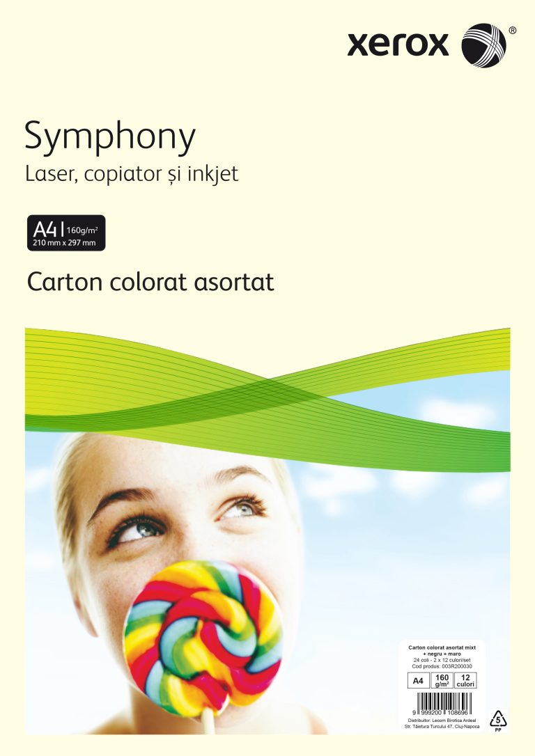 Carton Copiator A4 As Mixt+Negru+Maro 160g 2*12 Cul 24/Top Xerox