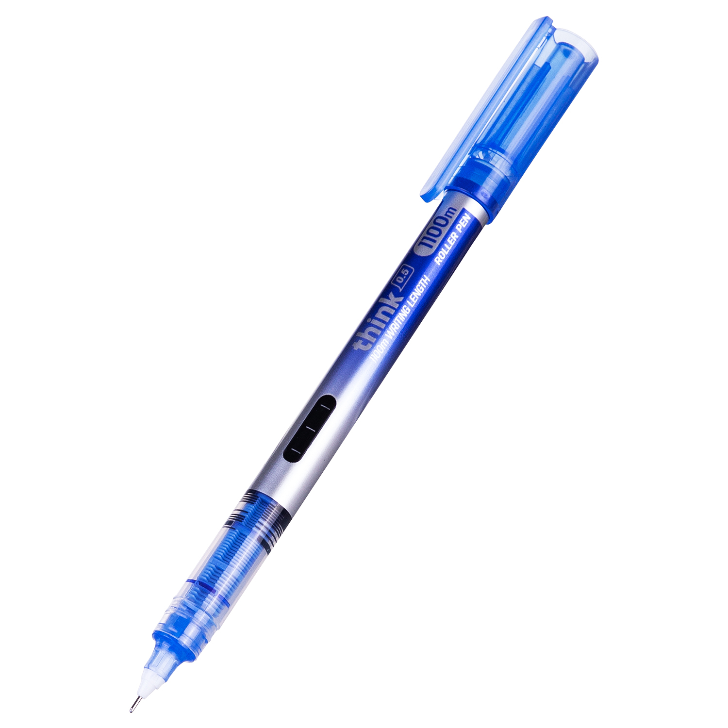Roller Free Ink 0.5mm Needle Albastru Think Deli