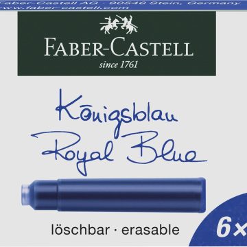 Cartuse Cerneala Mici Albastre 6 Buc/Cutie Faber-Castell