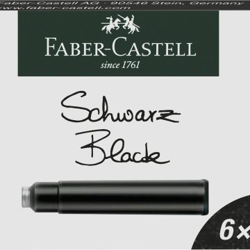 Cartuse Cerneala Mici Negre 6 Buc/Cutie Faber-Castell
