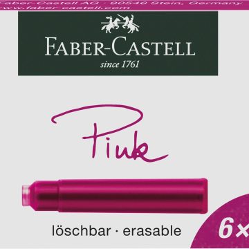 Cartuse Cerneala Mici Roz 6 Buc/Cutie Faber-Castell