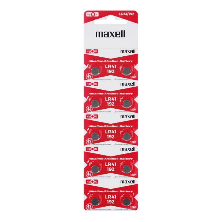 Baterii 192 Lr41 Ag3 1,5V (5X2) 10 Buc/Blister Maxell