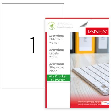 Etichete 1/A4 210*297mm Colturi Drepte 100/Top Tanex