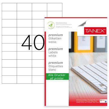 Etichete 40/A4 52.5*29.7mm Colturi Drepte 100/Top Tanex
