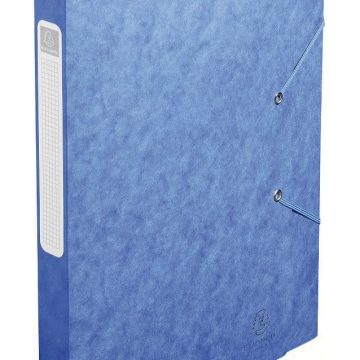Mapa Carton Cu Burduf Si Elastic 2.5cm Albastru Exacompta