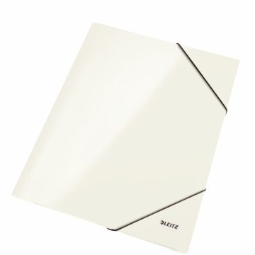 Mapa Carton Cu Elastic Alb Metalizat Wow Leitz