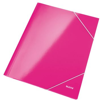 Mapa Carton Cu Elastic Roz Metalizat Wow Leitz