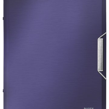Mapa Plastic Cu Elastic 12 Compartimente Albastru-Violet Leitz