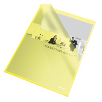 Mapa Protectie A4 Tip L Galben 105 Microni 25/Set Esselte
