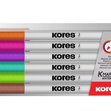Marker Whiteboard Set 6 Slim Kores