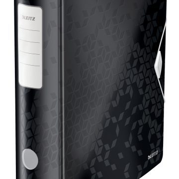 Biblioraft Plastifiat 8.2cm 180Grade Negru Active Wow Leitz