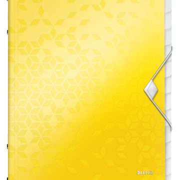 Mapa Plastic 12 Compartimente Galben Wow Leitz