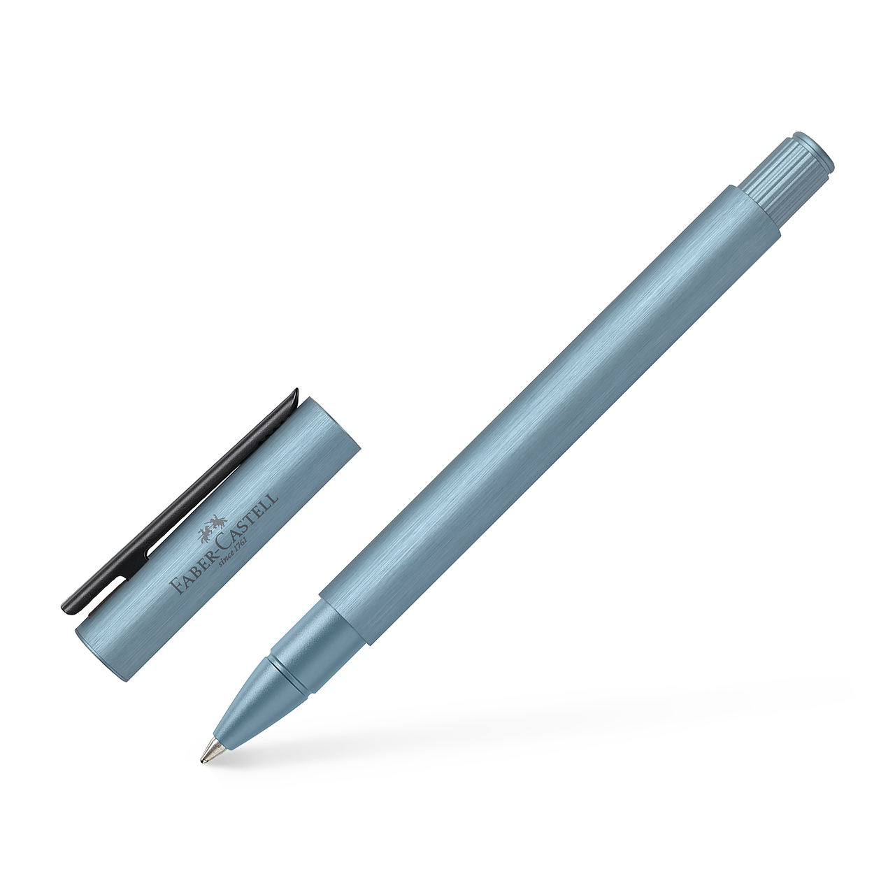 Roller Neo Slim Aluminium Bleu Serenity Faber-Castell
