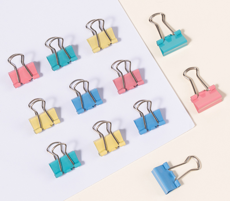 Clips Hartie 15mm Color 12 Buc/Cut Deli
