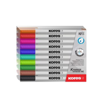 Marker Whiteboard Set 10 Slim Kores