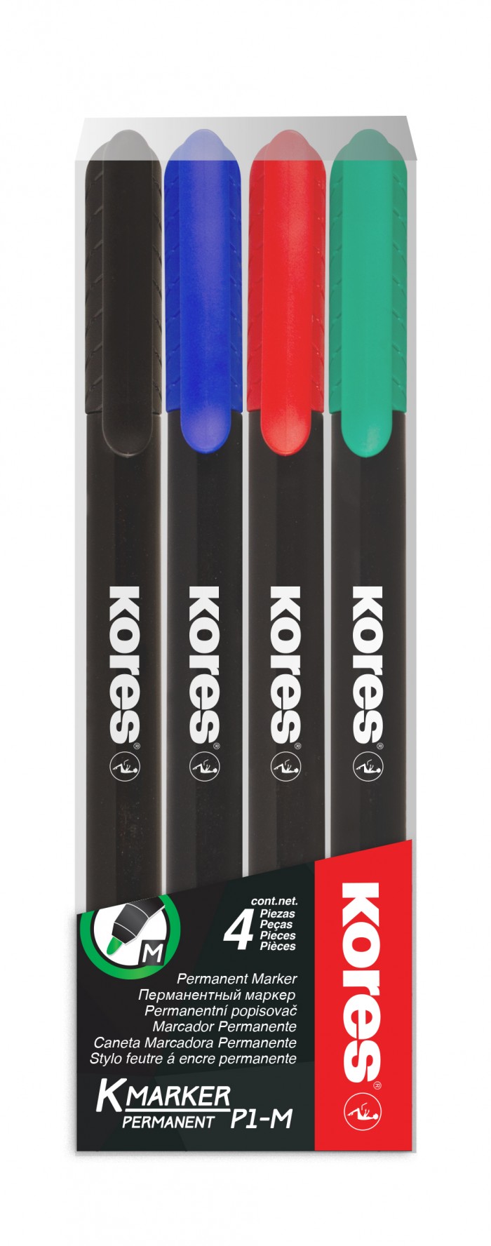 Marker Permanent Set 4 1mm Kores