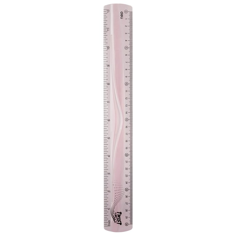 Rigla 30cm Flexibila Twist Me Transparenta Color Deli