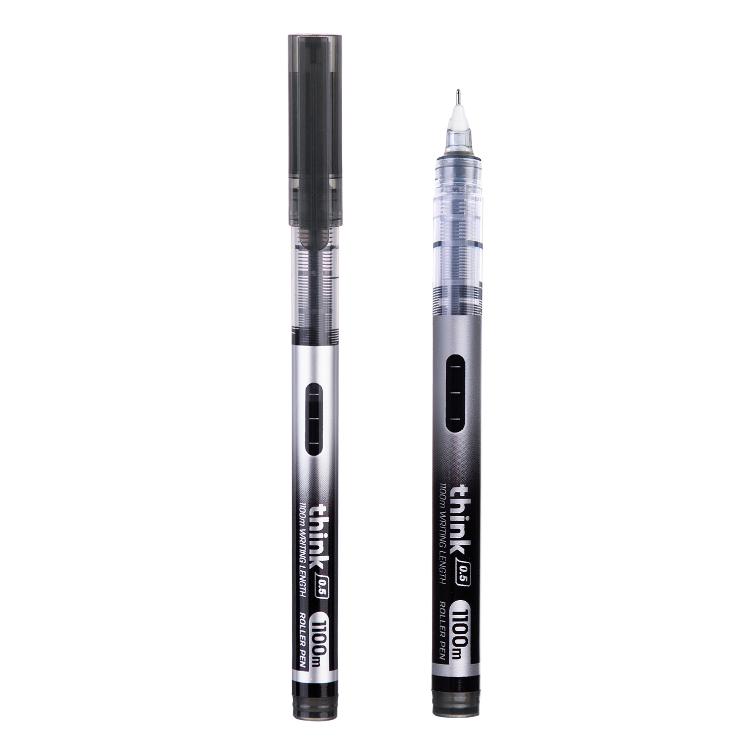 Roller Free Ink 0.5mm Needle Negru Think Deli