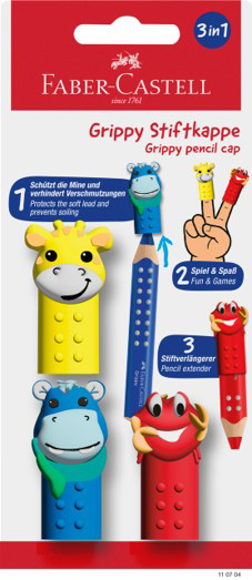 Set 3 Capace Pentru Creioane Grippy Faber-Castell