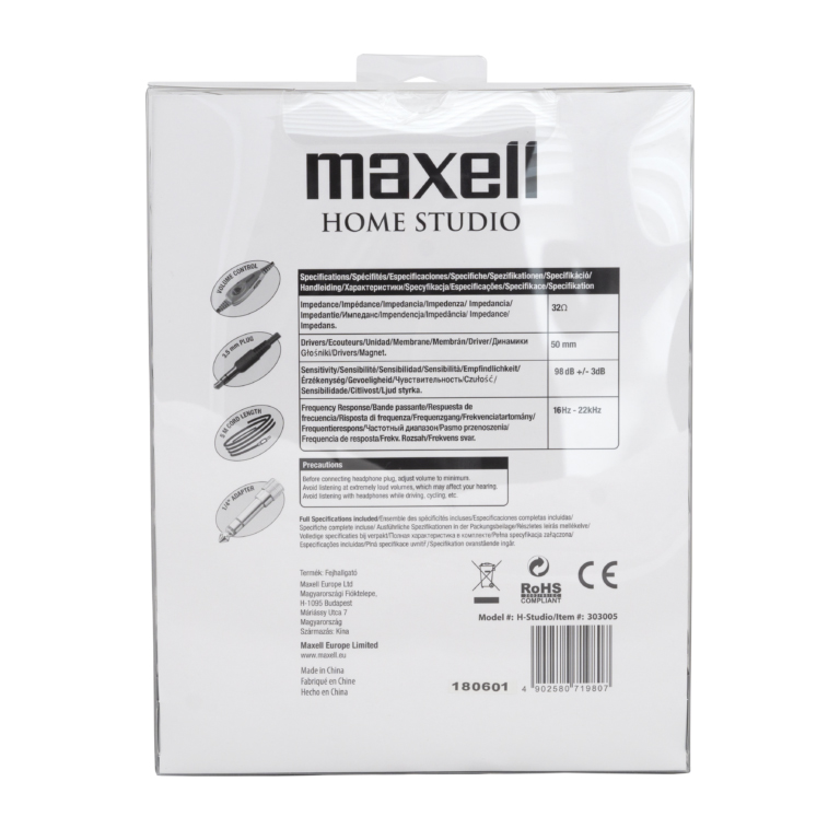 Casti Audio Cu Fir Home Studio Maxell