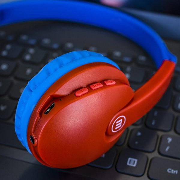 Casti Fara Fir Bluetooth Hp-Bt350 Kidz Turcoaz/Rosu Maxell