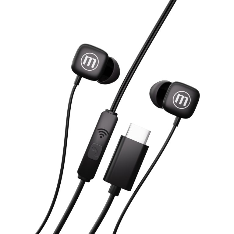 Casti Audio Cu Fir Si Microfon Square Usb-C Negre Maxell
