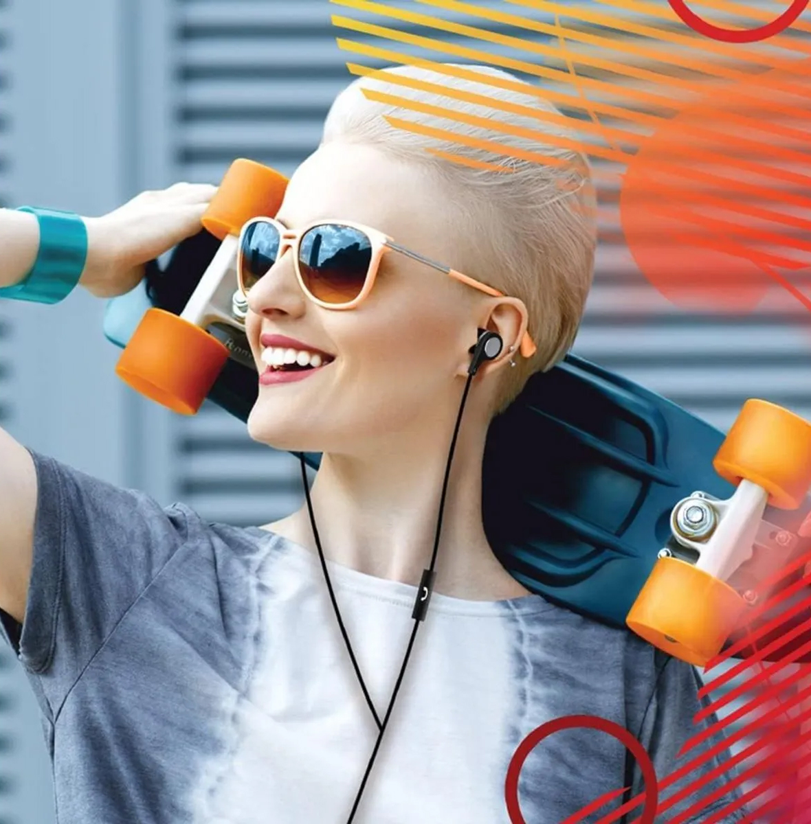 Casti Audio Cu Fir Si Microfon Square Usb-C Albe Maxell