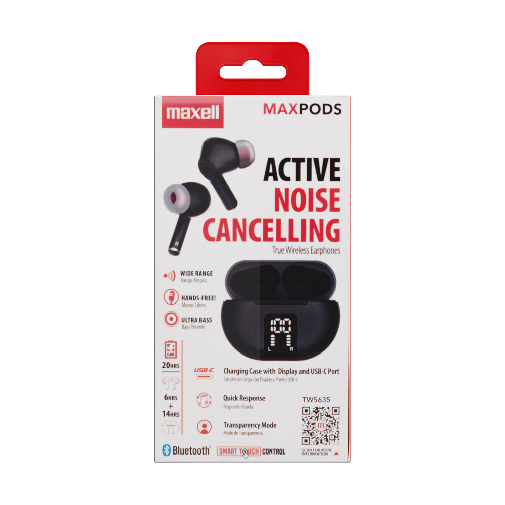 Casti Fara Fir Bluetooth Tws Maxpods Tip Earbuds Negre Maxell