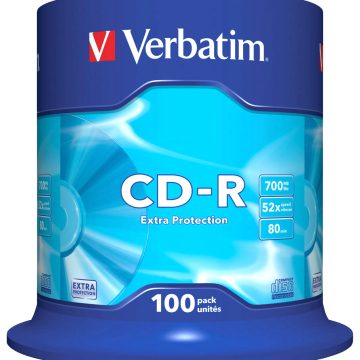 Cd-R 100/Set Verbatim 700Mb 52X Extra Protection 43411