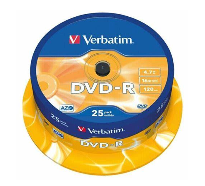 Dvd-R 25/Set Verbatim 4.7Gb 16X 43522