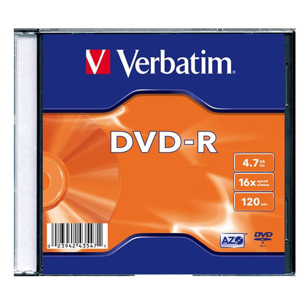 Dvd-R Slim Verbatim 16X 43547