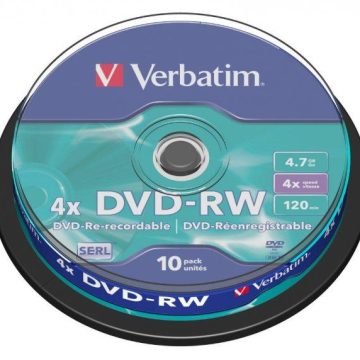 Dvd-Rw 10/Set Verbatim 4.7Gb 4X 43552