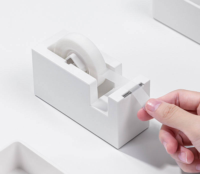Dispenser Stabil Pentru Banda Adeziva 18mm Alb Nusign Deli