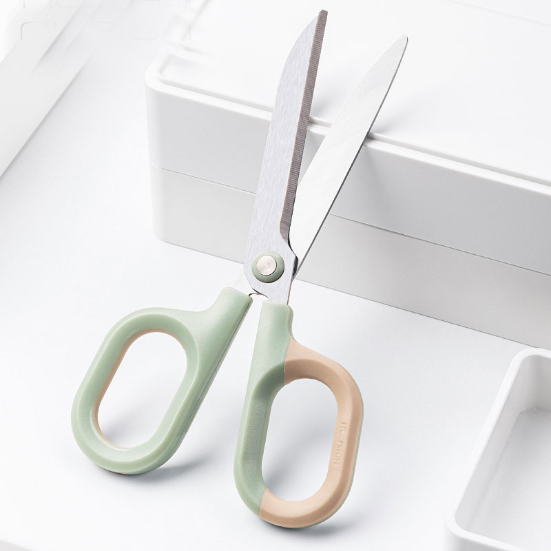 Foarfeca Birou 14,5cm Bicolora Alb-Crem Nusign Deli