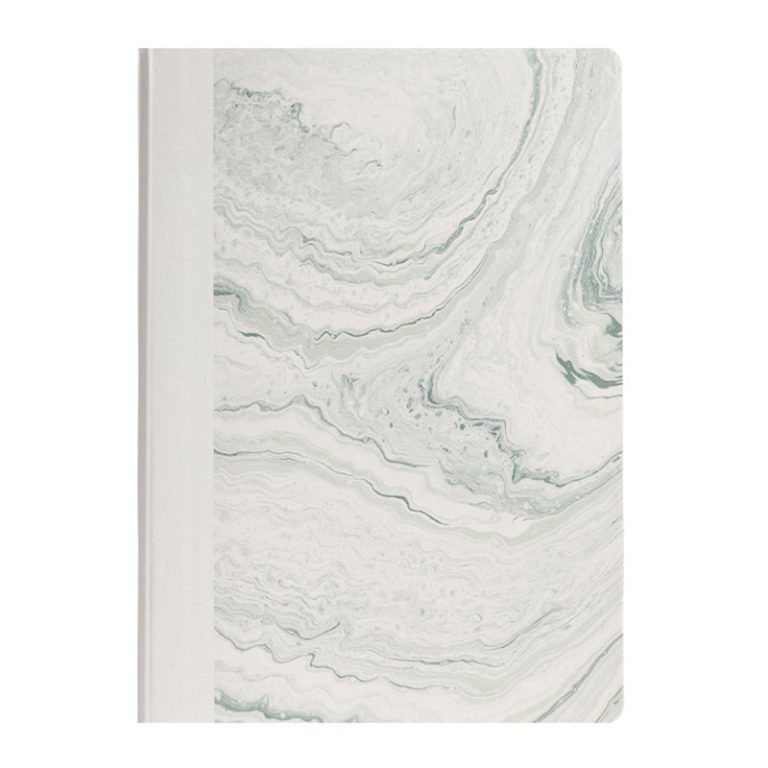 Caiet Birou A5 96 File 80g Dictando Coperta Imitatie Piele Natural Fluids Verde Nusign Deli