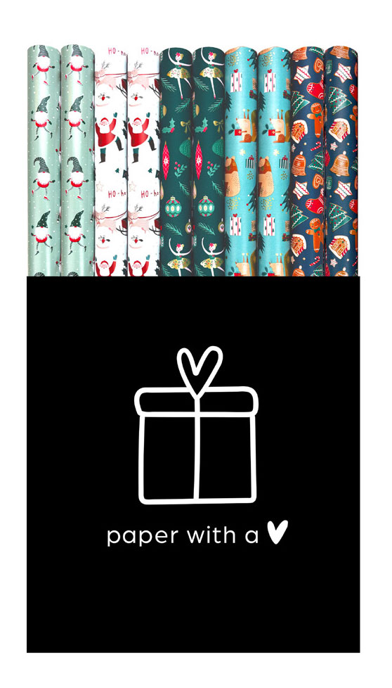 Hartie Ambalaj Rola 70cm X 2m Christmas Party Rotolux