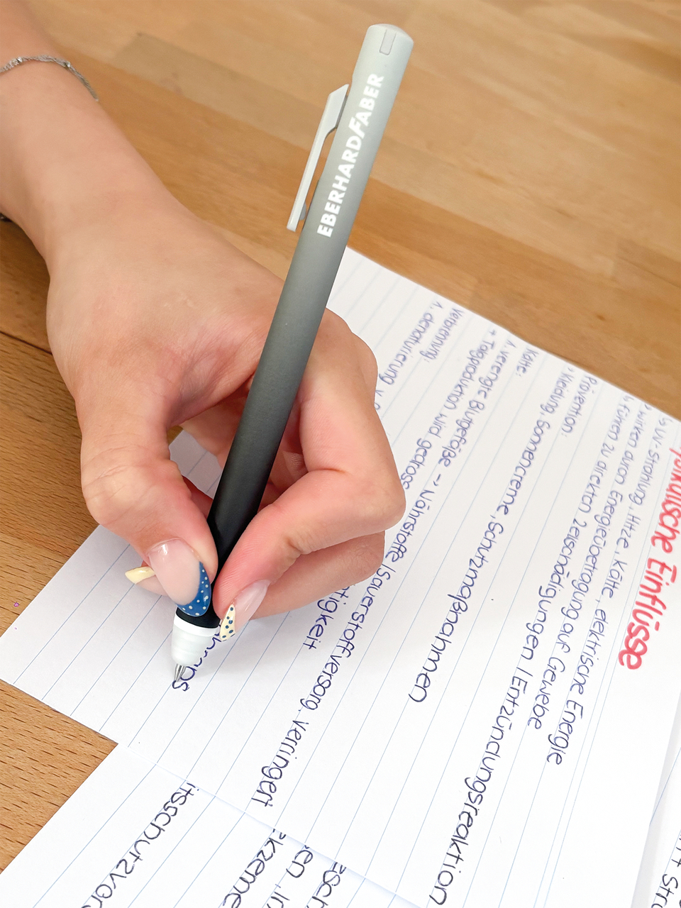 Roller 0.7 Mm Albastru Erase-It Click Gri-Negru Eberhard Faber