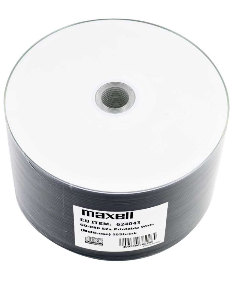 Cd-R Printabil 50/Set Maxell 700 Mb 52X Shrink