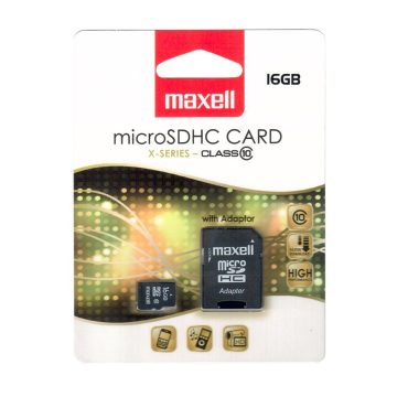 Memorie Micro Sdhc 16Gb Cls10 Cu Adaptor Maxell