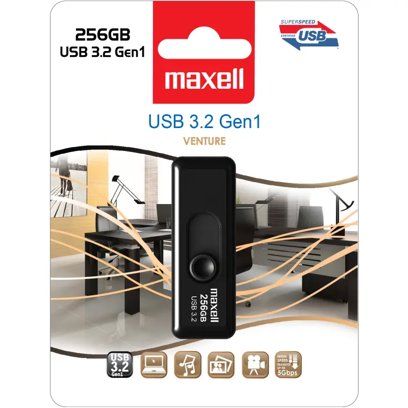 Memorie Usb 256Gb Venture Usb 3.2 Maxell