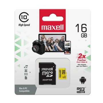 Memorie Micro Sdhc 16Gb Cls10 Cu Adaptor Maxell
