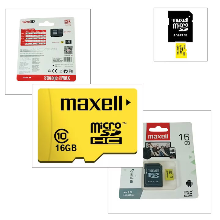 Memorie Micro Sdhc 16Gb Cls10 Cu Adaptor Maxell