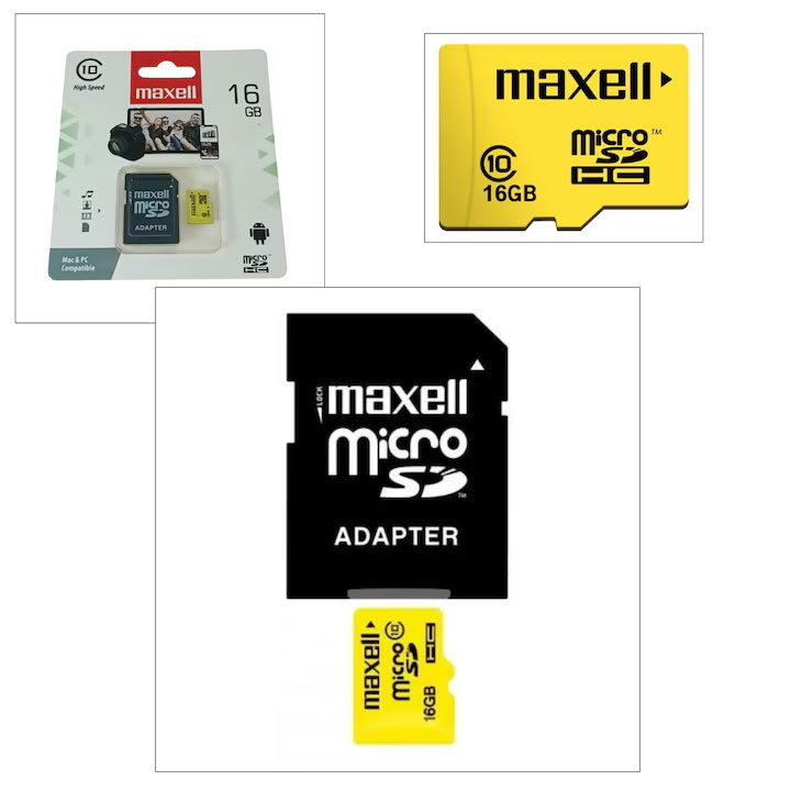 Memorie Micro Sdhc 16Gb Cls10 Cu Adaptor Maxell