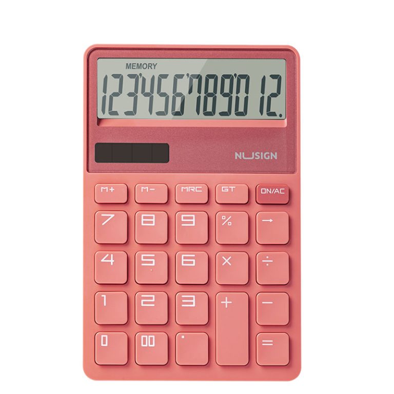 Calculator Birou 12 Dig Roz Intens Nusign Deli