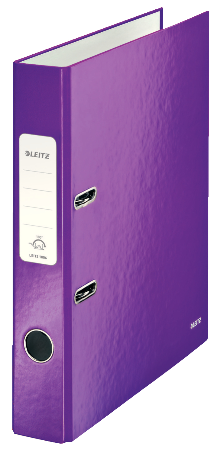 Biblioraft Plastifiat 5.2cm Mov Metalizat Wow Leitz