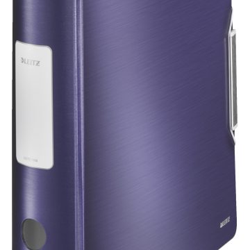 Biblioraft Plastifiat 7.5cm 180Grade Albastru-Violet Style Leitz