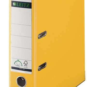 Biblioraft Plastifiat 8cm 180Grade Galben Leitz