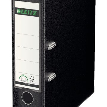 Biblioraft Plastifiat 8cm 180Grade Negru Leitz