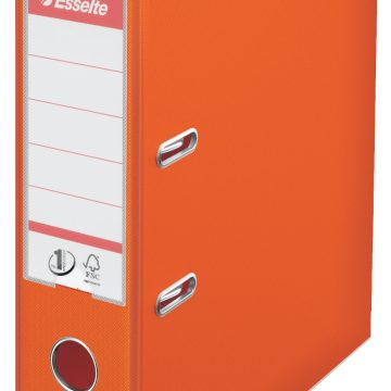 Biblioraft Plastifiat Int-Ext 7.5cm Portocaliu Nr1 Power Esselte