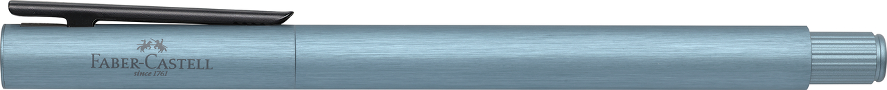 Stilou Neo Slim Aluminium Bleu Serenity F Faber-Castell